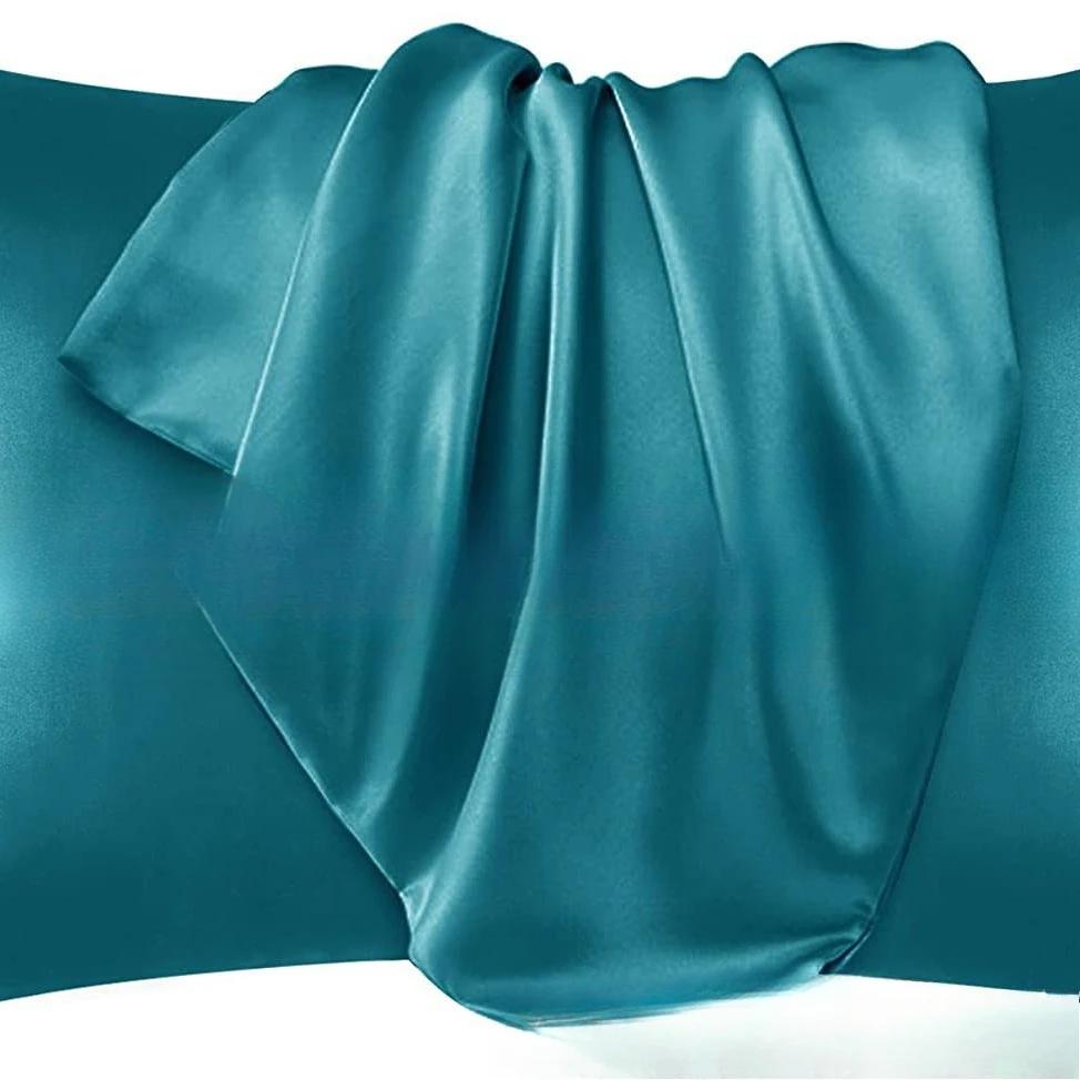 Однотонные шелковые наволочки Декоративная роскошная наволочка конвертного типа для защиты волос и кожи Стандартный размер Queen