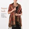 70*190cm Paisley Pashmina Shawl Wraps for Women Soft Exotic Indian Rave Scarf for Evening Dress Festival Scarves