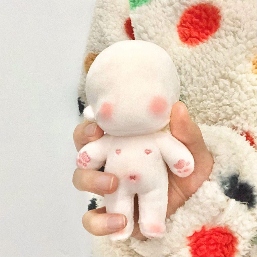Embroidery Blank Unembroidery Cotton Doll Plush DIY Idoll Doll Blank Cotton Stuffed Toy Girl Gift