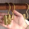 1 шт. Вешалки для брюк Многофункциональные из алюминиевого сплава Зажимы для хранения шляп и сумок Вешалки для сушки одежды и брюк Бесшовные прищепки