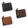 Large Capacity Men's Short Wallet Multi-position Card Holder Durable PU Leather Coin Purse  Male