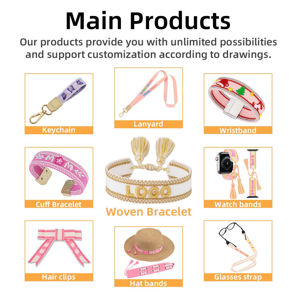 Premium Embroidery Craft Handmade Woven Lanyard Custom Logo Polyester Mobile Phone Neck Lanyard Fashion Accessory