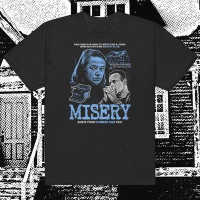 Футболка с фильмом «Мизери» 1990 года Классический фильм ужасов Футболка S-5XL