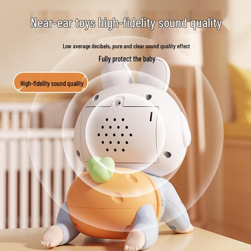Игрушка-кролик Dimanqi Baby Electric Musical Crawling Rabbit (электрический музыкальный ползающий кролик)