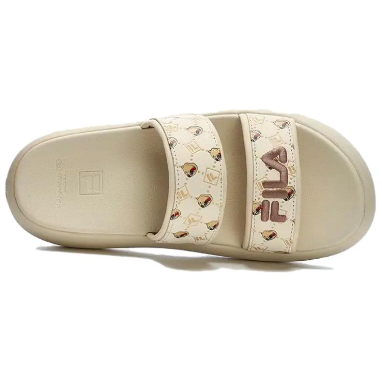 Fila Donut Fashion Comfortable Quick-Dry Slide Sandals Women Footwear Beige F12W221503FAG