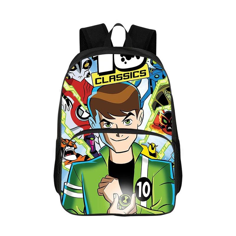 Водонепроницаемый рюкзак Ben 10 с принтом для мальчиков и девочек, школьная сумка для книг, повседневный детский рюкзак