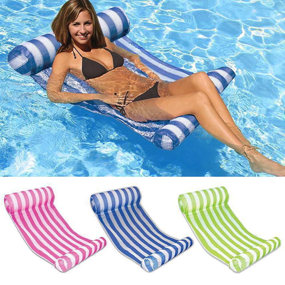 Adults Floating Bed Foldable Portable Inflatable Row for Summer Outdoor Swimming Beach