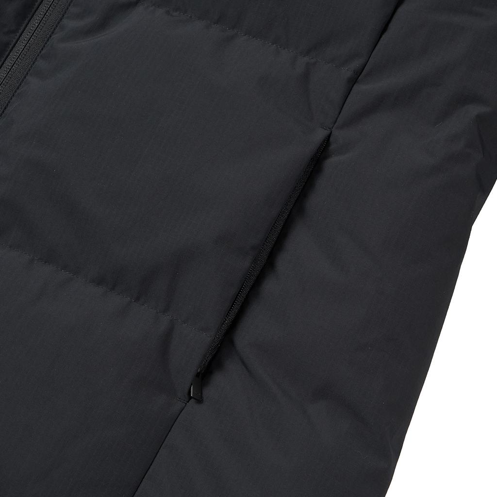 SAUCONY Пуховик средней длины с капюшоном на молнии с длинными рукавами, женская верхняя одежда, черный SC1240186AL-BK01