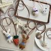 Korean Cute Cartoon Animal Keychain Necklace for Kids