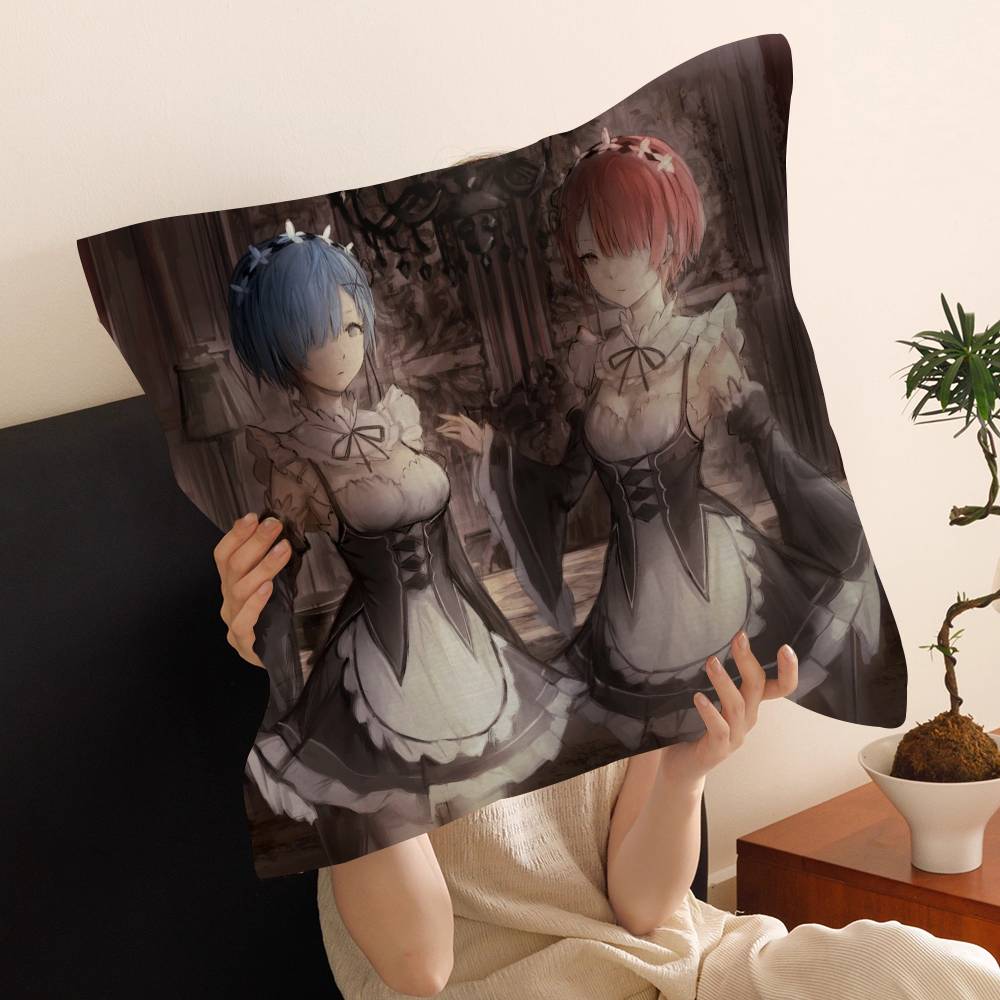 Аниме Re Zero Наволочка Дюймы Фермерский Декор Домашние Декоративные Подушки для Дивана