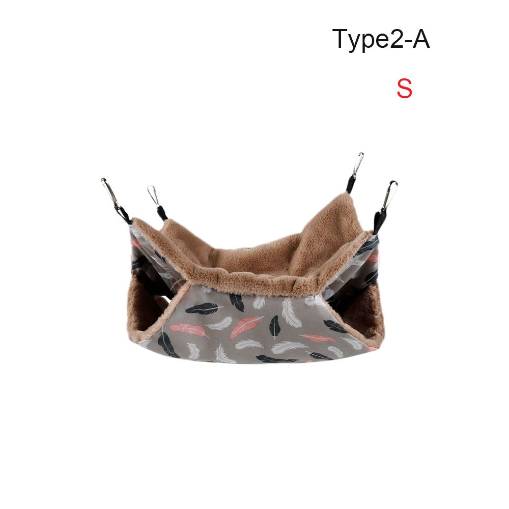 Двухслойный утолщенный спальный мешок для мелких животных, теплая клетка, домик для морской свинки, гнездо для хомяка, гамак