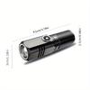 LED Mini Flashlight Type-C Rechargeable Pocket Zoom Flashlight 3 Lighting Modes Suitable for Outdoor Hiking Camping Fishing