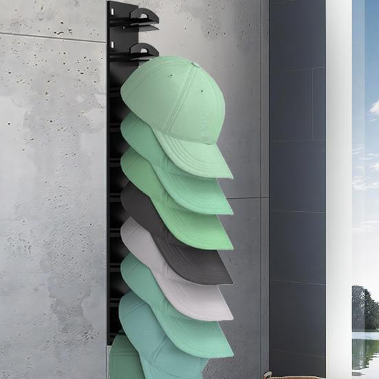 2 шт. держатели для бейсболок настенные вешалки для шляп прочные несущие большую вместимость легко устанавливаемые вешалки для шляп стойки для показа кепок