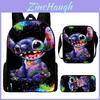 Водонепроницаемый рюкзак Lilo & Stitch для детей, набор, школьная сумка из Оксфорда с пеналом для учеников начальной школы