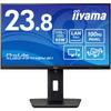 Iiyama Monitor Display Inch Full HD USB IPS Method Height Adjustment Angle Adjustment Vertical Rotation HDMI DisplayPort LAN Port 3 Year Warranty