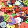 202Pcs Mixed Size Resin Buttons, 0.7-2.5cm Multicolor Round – Bulk Set for DIY Sewing, Knitting, Scrapbooking & Clothing ZSY