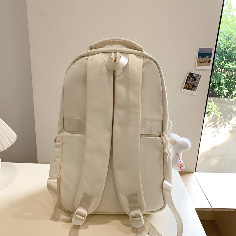 Рюкзак большой емкости, женский рюкзак в студенческом стиле, школьная сумка, однотонная сумка на плечо