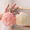 Large Snowball Bath Bomb & Exfoliating Back Scrubber - Soft, Foaming Bath Essentials