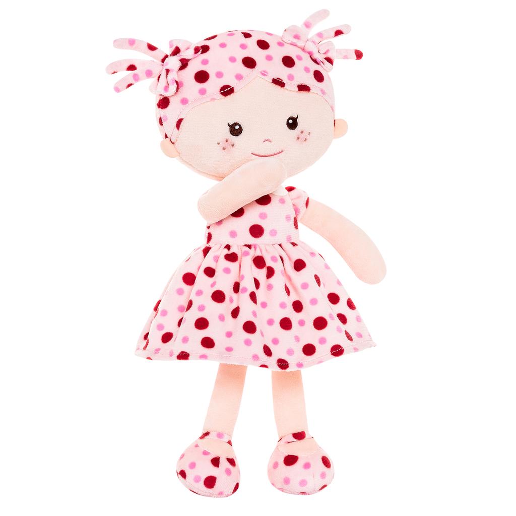 Плюшевая кукла Baby Gril Gifts Milly Series Doll-Pink Red Polka Totes Ideas for Children's Day Gifts 13 Inches