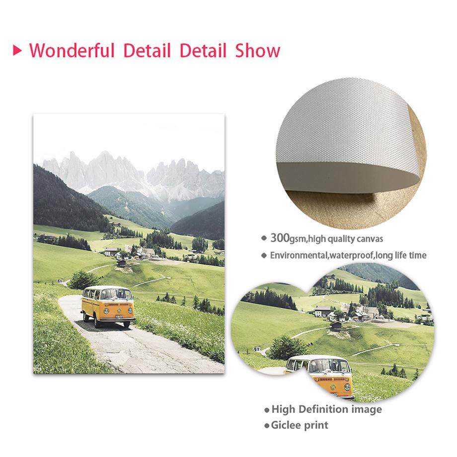 Подсолнух велосипед деревня весенний пейзаж настенная живопись на холсте плакаты на скандинавскую тему и принты настенные панно для декора гостиной