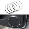 Color My Life ABS Chrome Car Door Audio Protection Trim Speaker Circle Sticker For Chevrolet Cruze 2009 - 2016