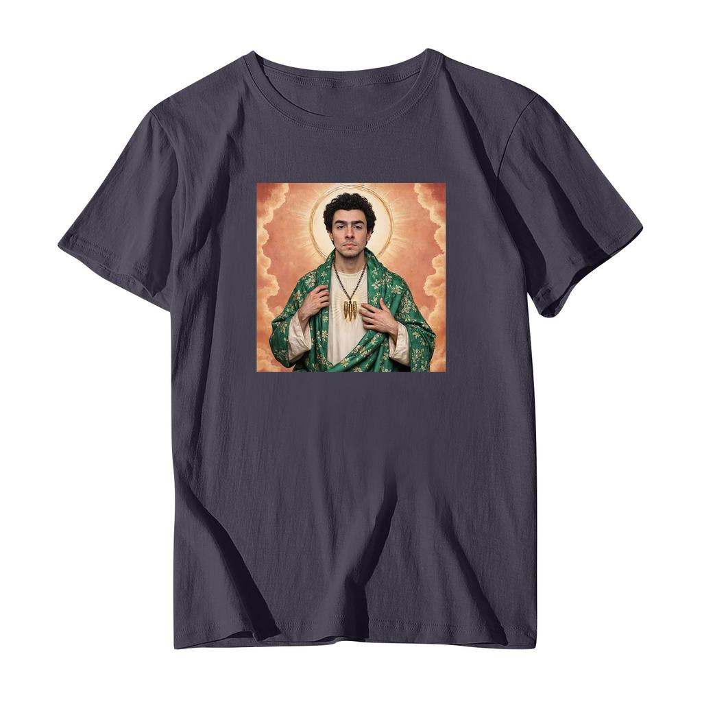 Повседневная модная спортивная футболка с круглым вырезом и принтом унисекс с коротким рукавом