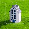 Cute Creative Modern Small House Landscape Figurine Crafts Miniature Statue Diy Home Decoration Small Ornaments Gifts