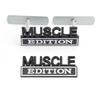 1Pc 3D Metal Muscle Edition Logo Car Front Grille Badge Side Fender Rear Trunk Emblem Sticker Decal