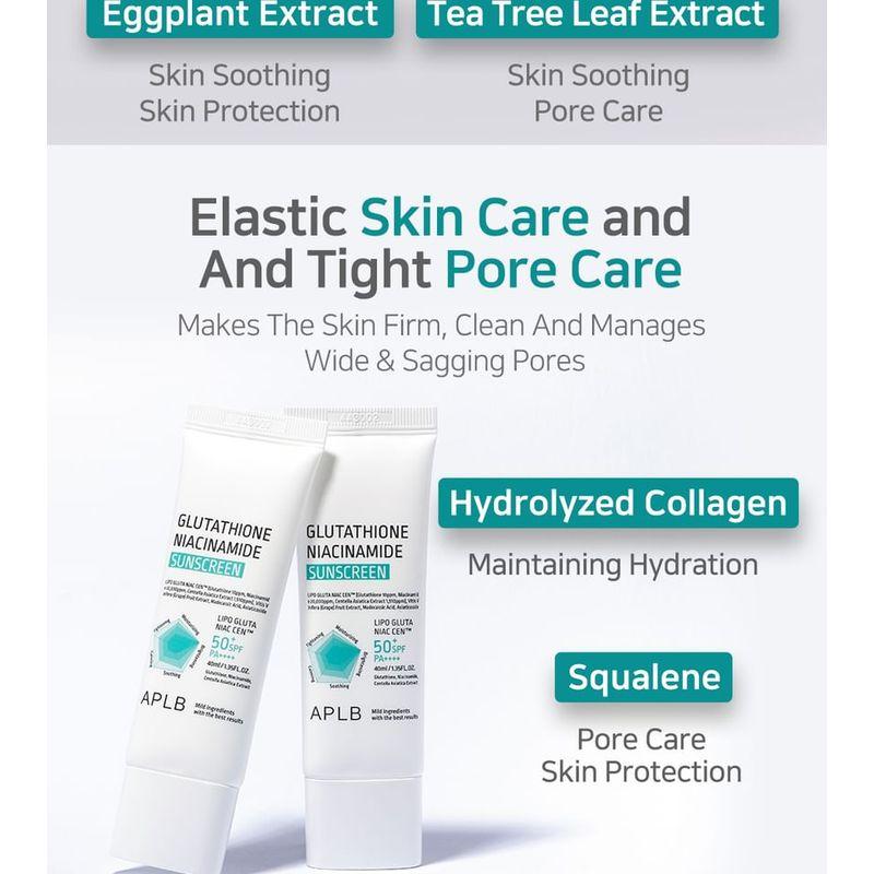 APLB Солнцезащитный крем с глутатионом и ниацинамидом