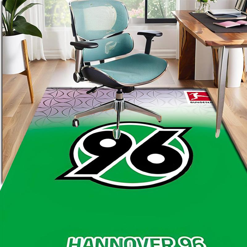 Hannover 96 Football Pattern Rug, Indoor/Outdoor Mat, for Picnic, Gameroom, Bedroom, Office, Living Room, Home Decor Carpet, Birthday Gift