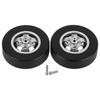 2pcs Aluminum Alloy Drift Tire RC Car Parts Accessories Fit for WPL D12 RC Truck 54mmSilver