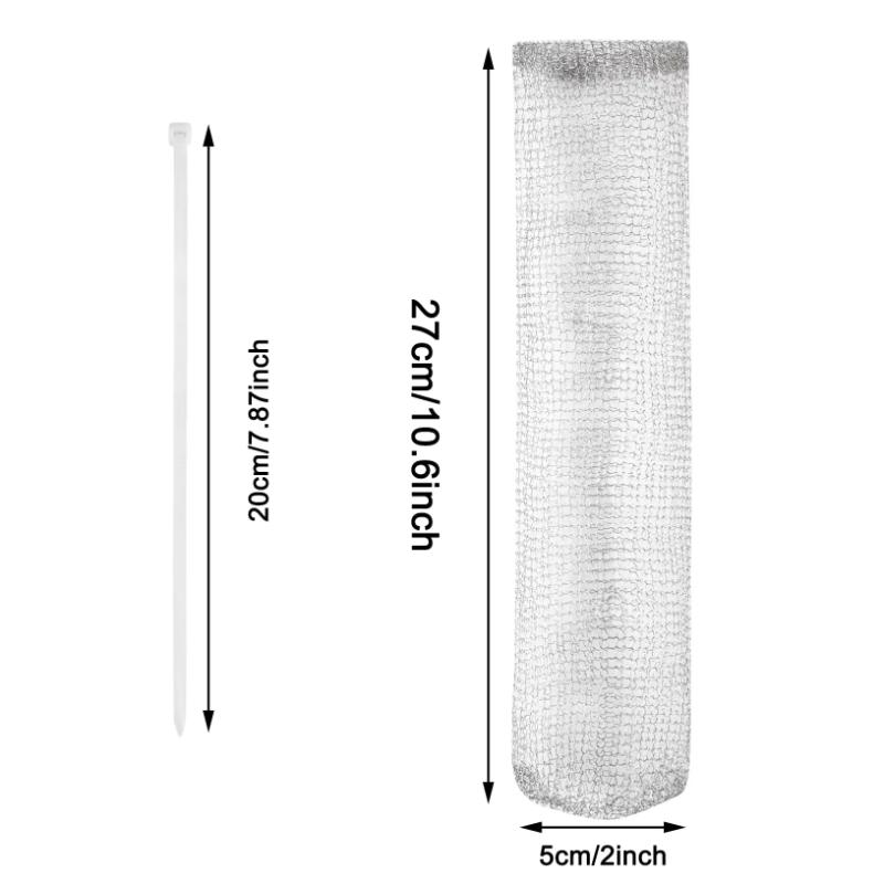 24Pieces Lint Traps Washing Machine Lint Trap Snare Laundry Mesh Washer Hose Filter with 24 Pieces Cable Ties