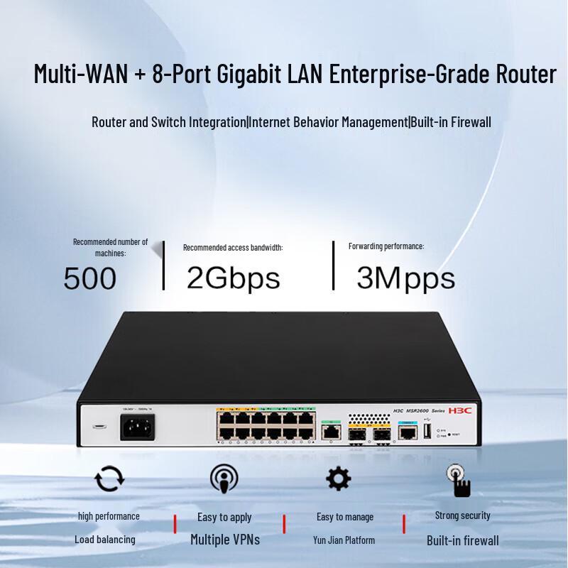 H3C MSR2600-15-X1-XS Gigabit Enterprise VPN Router Switch (CN version)