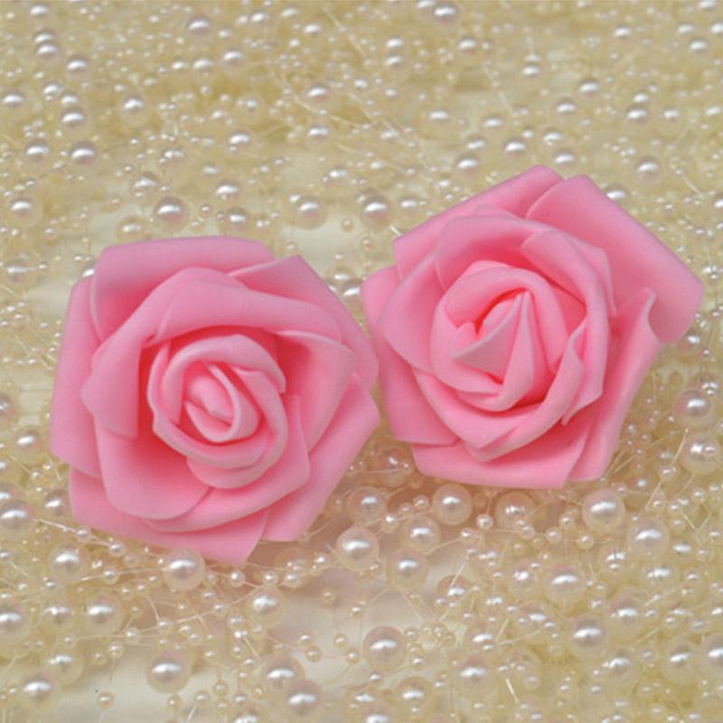 Модный декор для вечеринки, букет искусственных роз, сделай сам, домашний искусственный ПЭ-бутоны для вечеринки, пенопластовые цветы 6 см, свадьба, 10 шт.