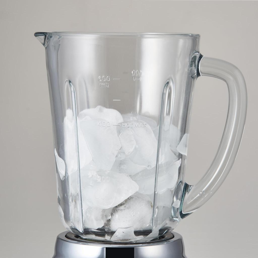 Стеклянный блендер, миксер, соковыжималка, ретро-блендер, скорость вращения 600 мл, импульсный режим, совместимость со льдом и замороженными фруктами, возможность жить одному или вдвоем