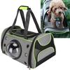 Портативная складная сумка-переноска для собак и кошек, дышащая дорожная сумка, прозрачная космическая капсула астронавта