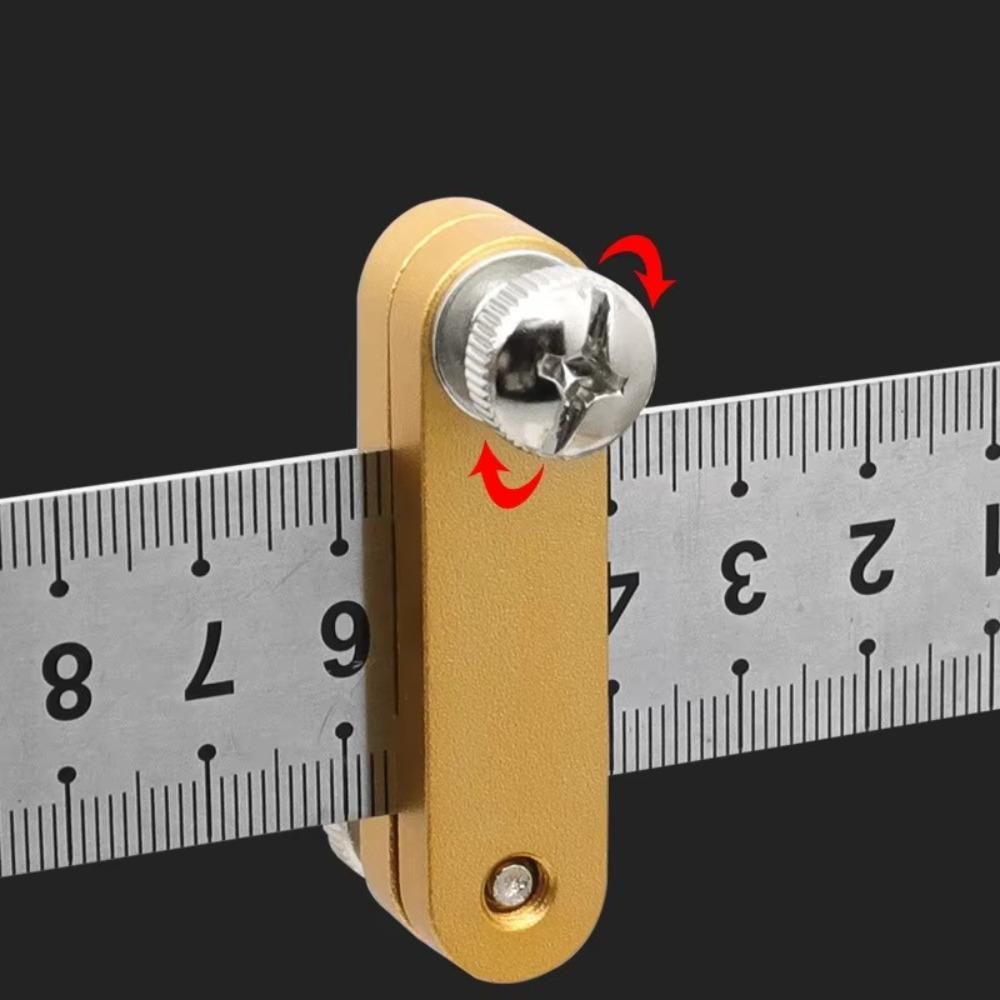 Positioning Block Scriber Measurement Tool Aluminium Alloy Carpenter Tools New Steel Ruler