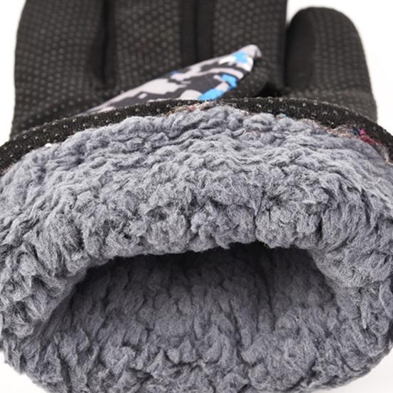 1 пара зимних камуфляжных перчаток для велоспорта, теплые, ветрозащитные, водонепроницаемые, регулируемые, для холодной погоды, для мужчин и женщин, перчатки с полным пальцем для езды на мотоцикле, катания на лыжах