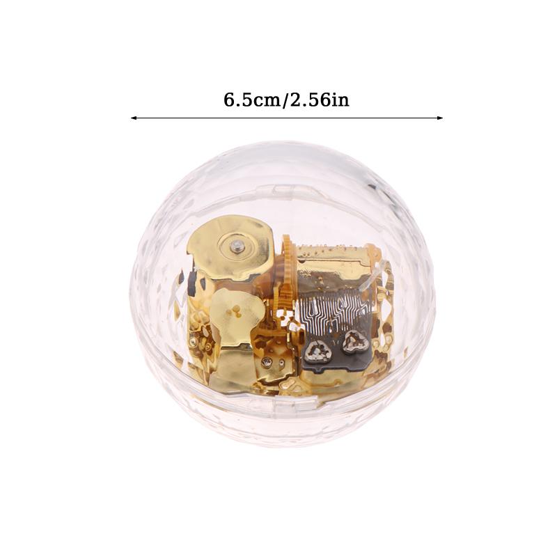 Креативный ручной музыкальный футляр, мини-акриловый прозрачный металлический механизм, октавная коробка, украшение для дома и автомобиля, подарки на день рождения для пары