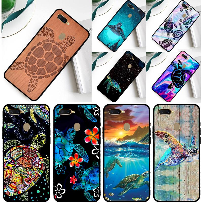Чехол для телефона с морской черепахой для Oppo A18 A38 A58 A78 A98 A40 A60 A80 A91 A15 A17 A74 A94 A54 A57S A16 A76 A96