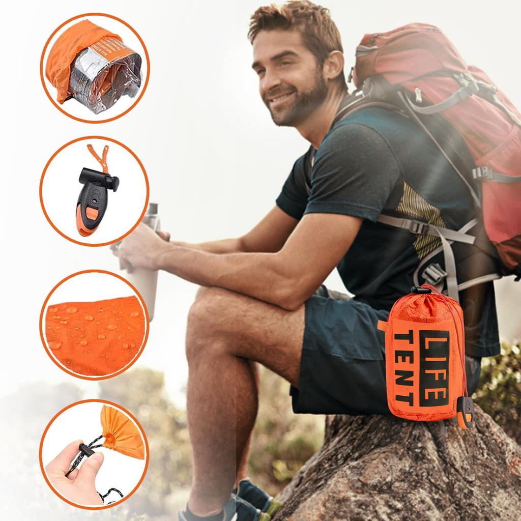 2 человека сборные дома комплект палаток предотвращение стихийных бедствий спасательные принадлежности кемпинговые палатки водонепроницаемая палатка для ванной комнаты Baraca