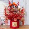 New Home Money Tree Fortune Set - Artificial Flowers Housewarming & Wedding DIY Tabletop Ornament