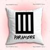 Подушка с принтом Paramore Чехол для подушки Плюшевая ткань Мягкий чехол для подушки Двусторонний принт Чехол для диванной подушки Плед
