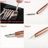 1 Set Screwdriver Set Cross Flat Head 25in 1 Small Screwdriver Set Mini Pocket Screwdriver Set For Repairing Electronic Products