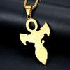 European and American New Hip-hop Jewelry, Gold-plated Diamond-encrusted Eye of Horus Anka Cross Pendant