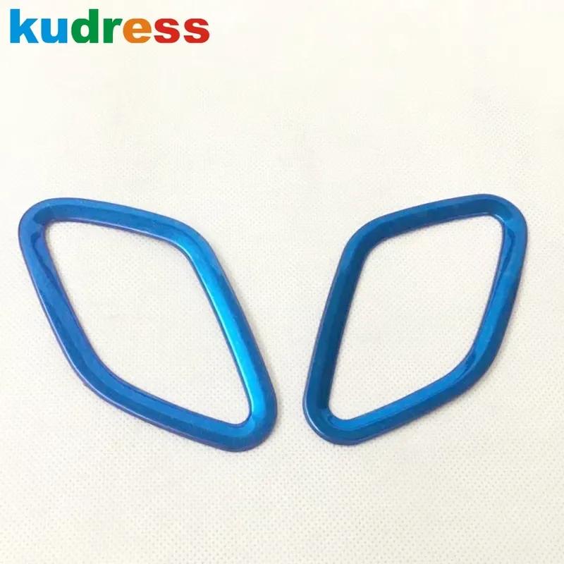 For MG Zs SUV 2017 2018   Carbon Fiber Car Front Upper Air Condition Vent Outlet Cover Trim Interior Accessories