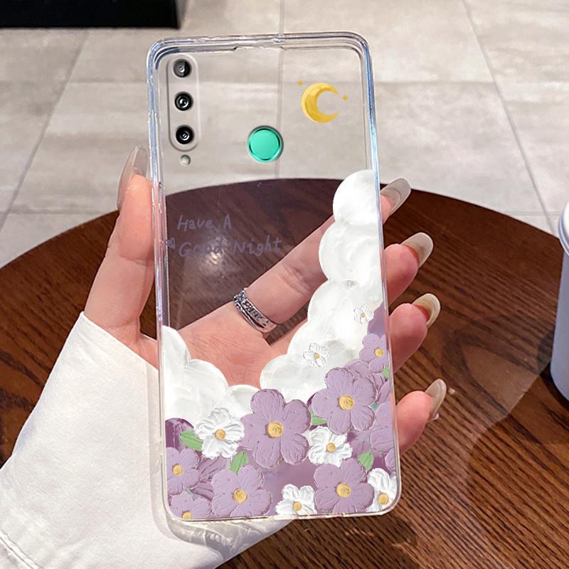 Гелевый чехол для Huawei Y7P 2020/P40 lite E/Honor 9C/Y8P 2020/P Smart S Прозрачный силиконовый мягкий ТПУ чехол Милый защитный чехол с кошкой