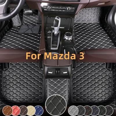 Автомобильные коврики для Mazda 3 2006- Кожаные коврики на весь пол Автомобильные коврики Роскошные вкладыши в салон Аксессуары для интерьера