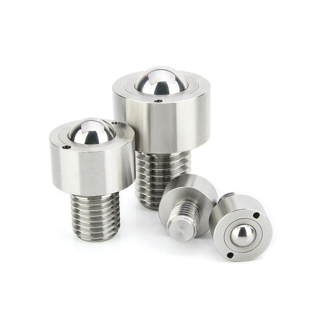 High Presision Thread M10/12/16/20 Ball Rollers Ball Stainless Steel Ball Transfer Unit Wheel Roller Plungers Ball