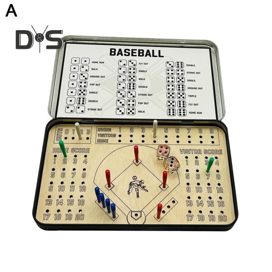 Дорожная деревянная настольная игра Бейсбол Регби Флик Футбол Игра в кости для нескольких игроков Интерактивная настольная игрушка Для детей Семейные игры для вечеринок Ночью